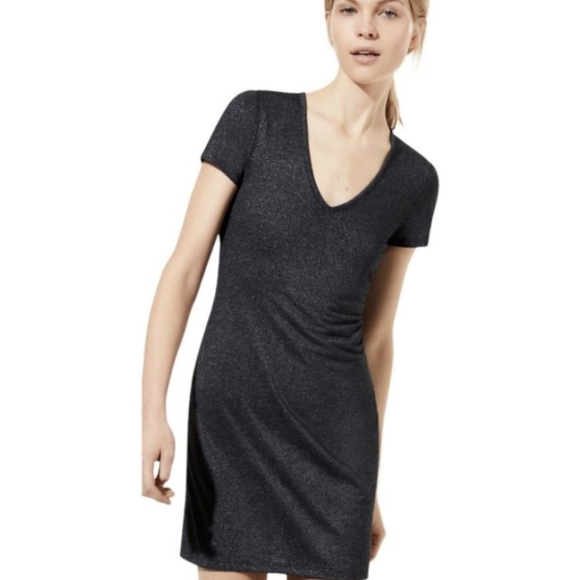 Aritzia Golden by TNA black shirt dress - Picture 1 of 3